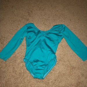 MotionWear Droop Back Teal Leotard
